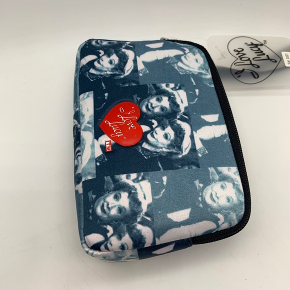 Vintage I Love Lucy Lucy and Ethel TV Show Retro Small Clutch Cosmetic Bag - Picture 8 of 15